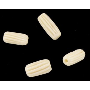 Striped bone olive 14x6 mm