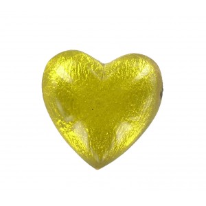 Heart cabochon jonquil 25 mm