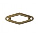 rhomb openwork golden brown link 24x10 mm