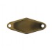 rhomb golden brown link 24x10 mm