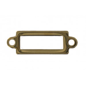 barrette rectangulaire ajourée mordorée 24x8 mm