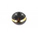 tortoiseshell flattened ball encircled with gilt metal 17x20 mm
