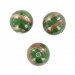 Round bead green with aventurine 12 mm