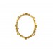 Oval brooch frame in brass for stone sizing 40x30 mm