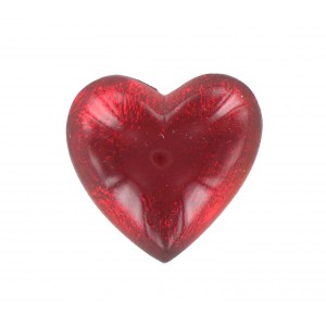 Heart cabochon ruby 25 mm