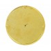 Round enamelled brass plaque green 77 mm