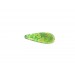 Flat pendant with silver leaf decoration, blind hole, olivine 40x11 mm