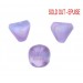 Cut marbled bead, 3 facets, purple 13 mm