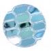Cabochon rond jais scarabé 30 mm