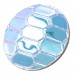 Cabochon rond jais scarabé 30 mm