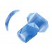 Curved faceted stone moonshine blue 40x25 mm