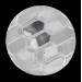 Cabochon rond jais scarabé 30 mm