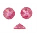Cabochon rond Swarovski à facettes taillées, rose 20 mm