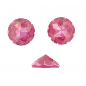 Cabochon rond Swarovski à facettes taillées, rose 20 mm