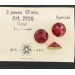 Round Swarovski cabochon with cut facets, light siam 18 mm