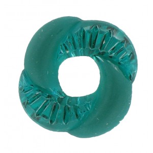 Twisted ring emerald 23 mm
