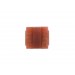 Two holes stone with embossed striations pattern, cornelian 21x24 mm
