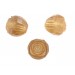 Rosebud cut bead, light topaz 16 mm