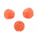 Perle taillée bouton de rose, coraline 16 mm