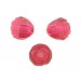 Rosebud cut bead, rose 16 mm