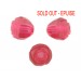 Rosebud cut bead, rose 16 mm