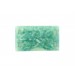 Rectangle 4 holes with floral patterns, jade 33x19 mm