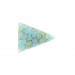 Cabochon triangle bombé, turquoise matrix 24x18 mm
