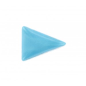 Cabochon triangle bombé, turquoise 24x18 mm