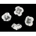 Two tone flower bead, crystal 18 mm