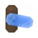 Octogone avec arabesques et son plateau brut, opale bleu 41x18 mm