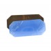 Octogone avec arabesques et son plateau brut, opale bleu 41x18 mm