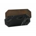 Octogone avec arabesques et son plateau brut, noir 41x18 mm