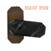 Octogone avec arabesques et son plateau brut, noir 41x18 mm