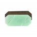 Octogone avec arabesques et son plateau brut, lune vert clair 41x18 mm