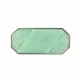 Octogone avec arabesques et son plateau brut, lune vert clair 41x18 mm