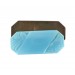 Octogone avec arabesques et son plateau brut, lune turquoise 41x18 mm