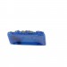 Cabochon rectangle peint avec oiseau en relief, lapis 33x24 mm