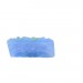 Cabochon rectangle peint avec oiseau en relief, bleu clair 33x24 mm