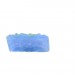 Rectangular painted cabochon with embossed bird, light blue 33x24 mm