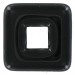 Anneau carré noir 25x25 mm