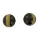 Two tone round bead, brown and beige 20 mm