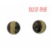 Perle ronde bicolore, marron et beige 16 mm