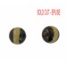 Two tone round bead, brown and beige 16 mm