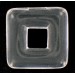 Anneau carré noir 25x25 mm