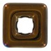 Square perforated, bronze, 25x25 mm