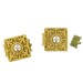 Square gilded perforated fastener three raws, 28 mm